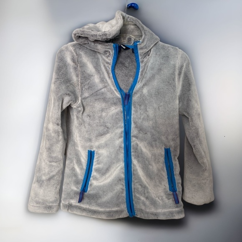 Lands’ End Softest Fleece Jacket 7/8 zip up hoodie